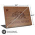 California Wood Flag Universal Laptop 12in (9.8 x 6.8in) Skin